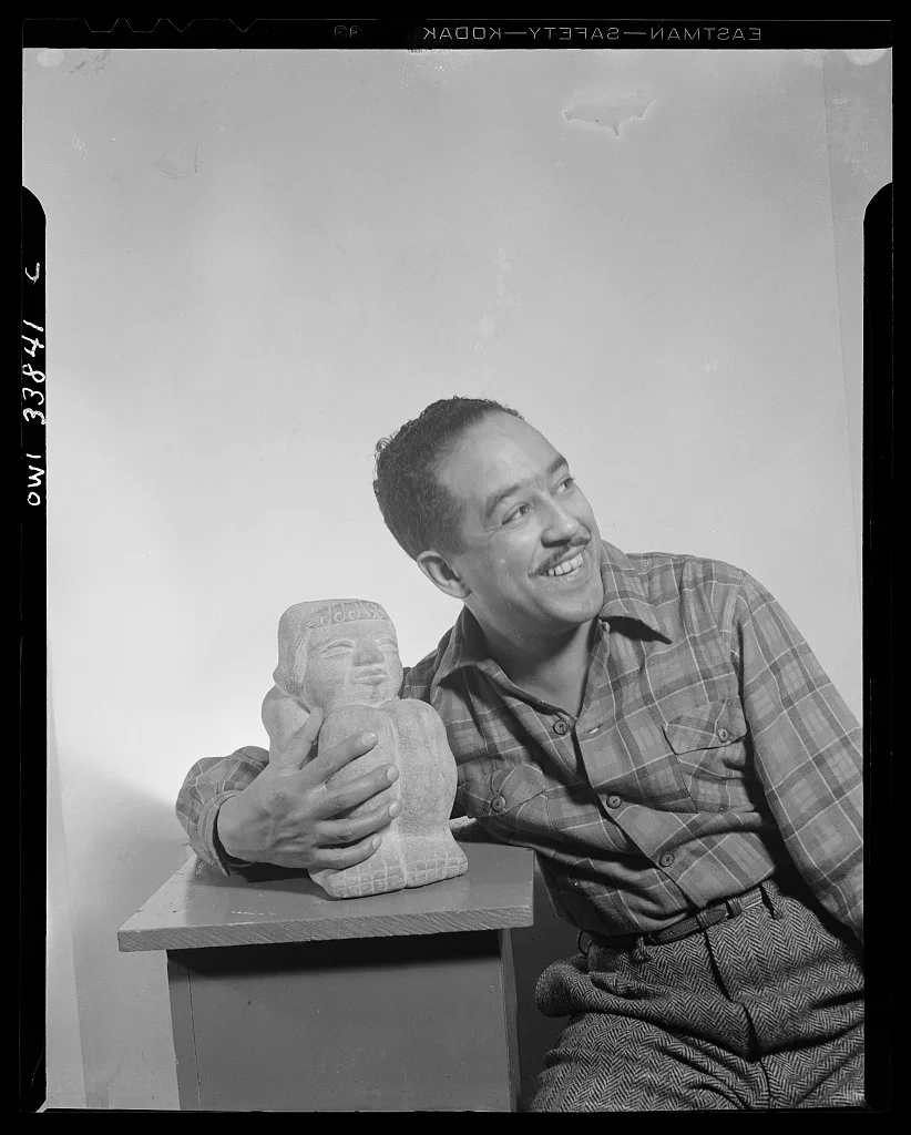Langston Hughes, portrait, 1943